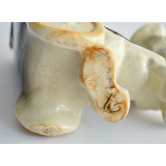 Shawnee Pottery Donkey Pulling Cart Planter Vintage #709 - Picture 9 of 9